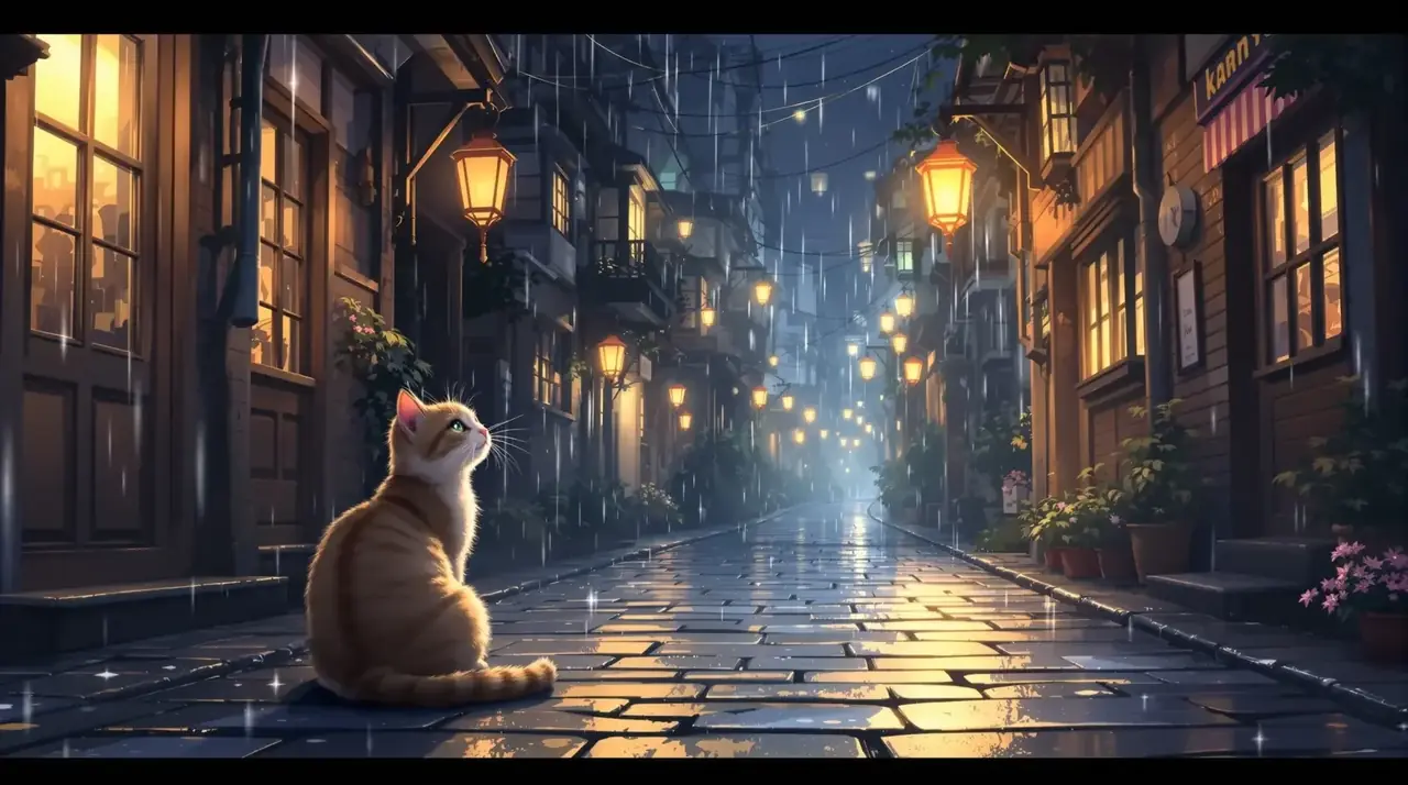 雨巷的猫